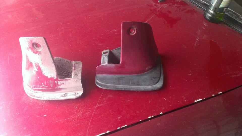 Замена задних брызговиков на рестайлинговые — Toyota Carina ED (3G), 2 ...