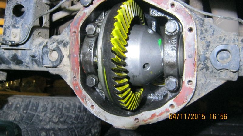 пятно контакта переднего хода — SsangYong Korando (2G)