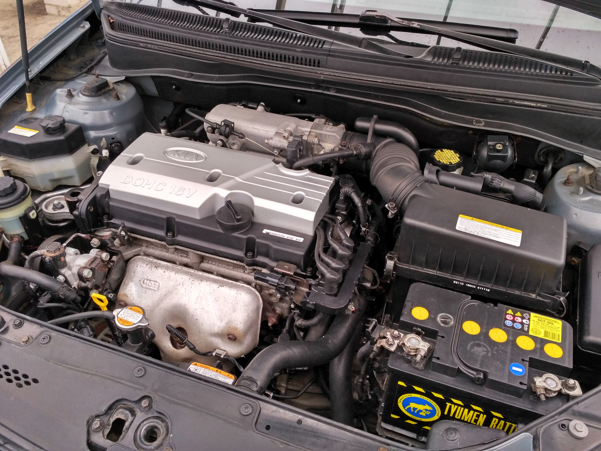 навел порядок под капотом.глаз радуется))) — KIA Rio 5-door (2G), 1,4 л ...