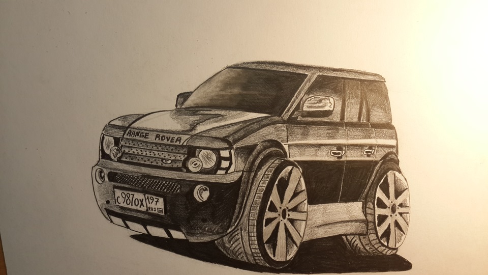 Рисунок range rover