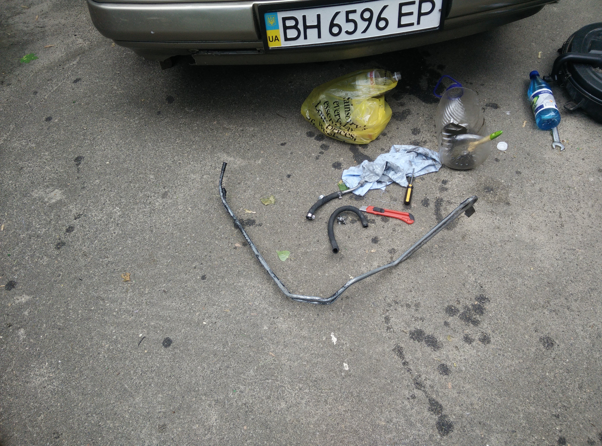 Шланг ГУРа. Замена. Устранение течи. — Mercedes-Benz E-Class (W124), 3 ...