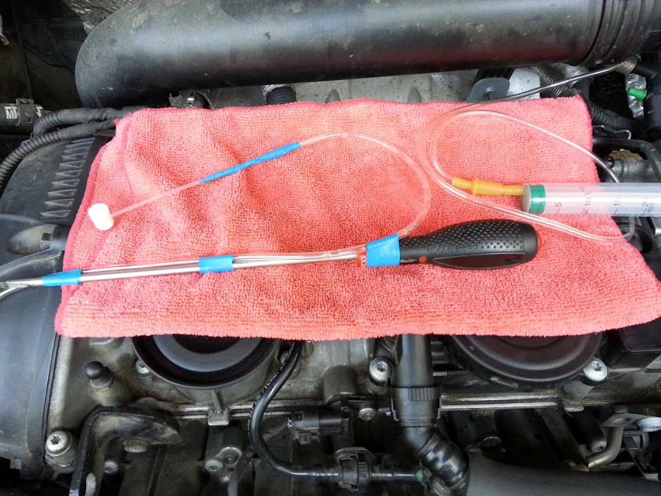 Заготовка для заливки и откачки — Volkswagen Tiguan (1G)