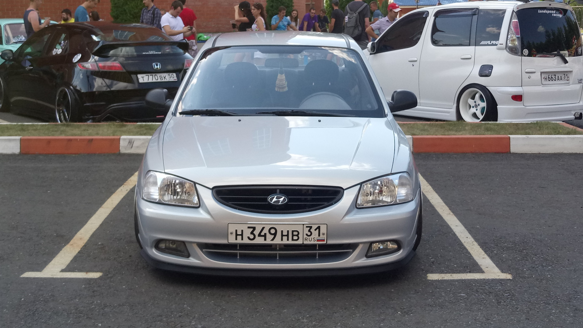 Hyundai Accent (2G) 1.5 бензиновый 2008 | Stance static на DRIVE2