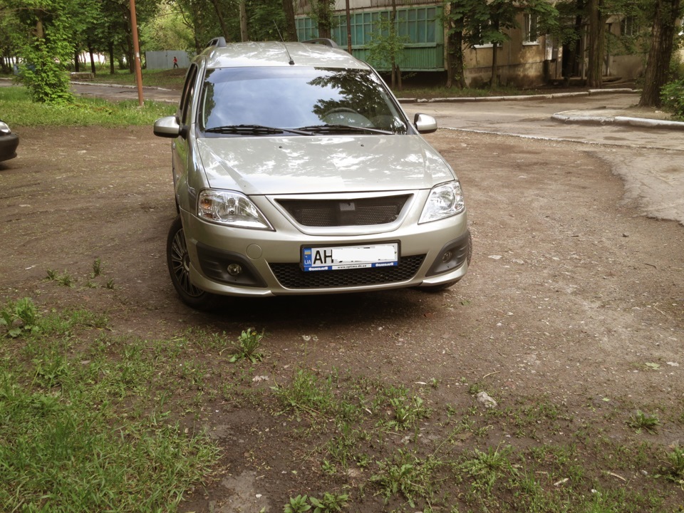 Решетка и клыки_продолжение — Lada Ларгус, 1,6 л, 2015 года | тюнинг ...