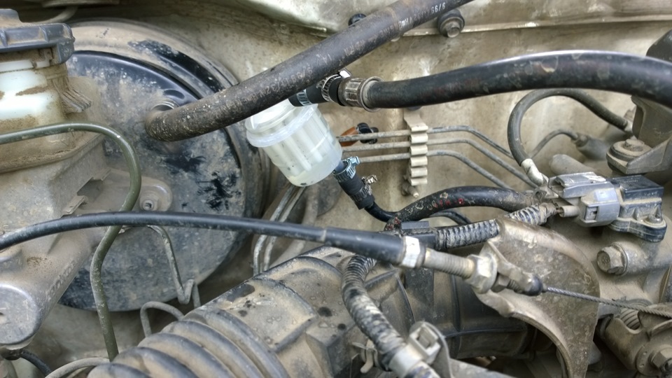 Топливный фильтр. Пластик вместо железа. — Honda CR-V (RD1, RD2), 2 л ...