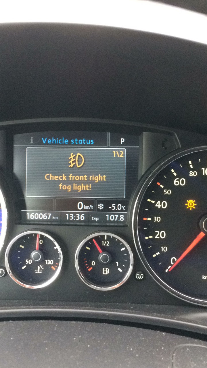 Противотуманные фары светодиоды. — Volkswagen Touareg (1G), 3 л, 2008 ...