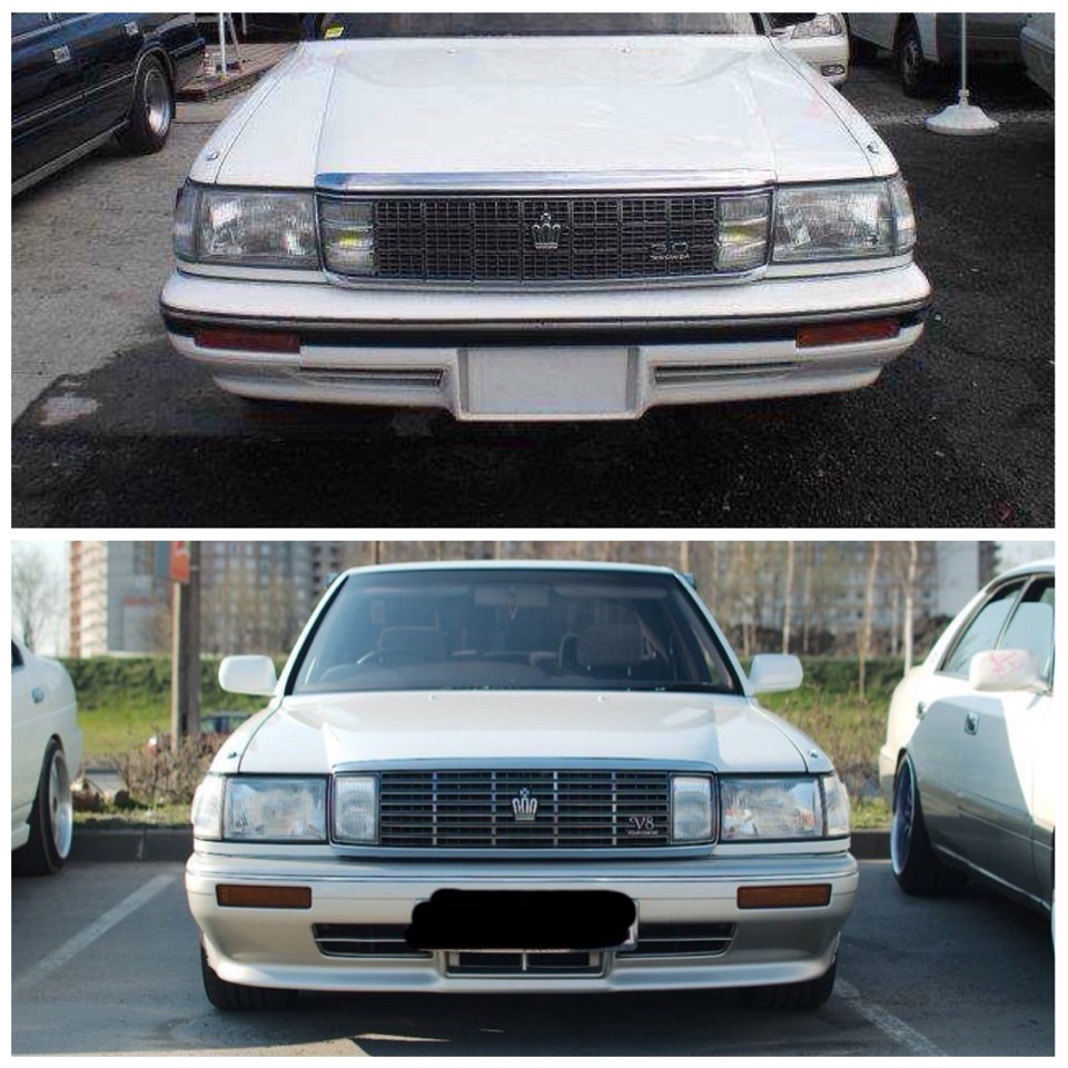 Toyota crown 131 wide body отличие