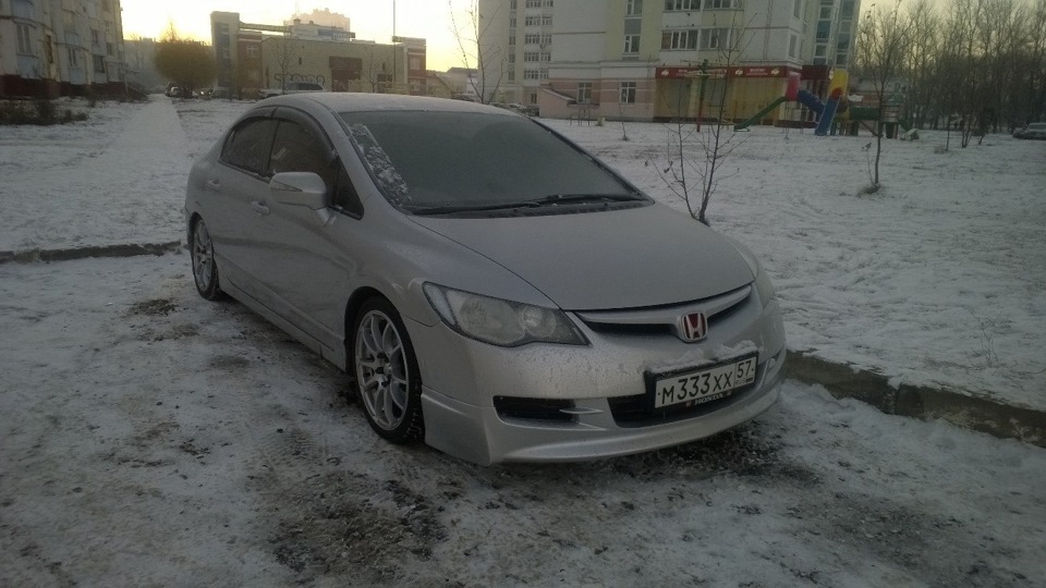 На винтах ездит кто зимой?=) — Honda Civic 4D (8G), 1,8 л, 2008 года ...