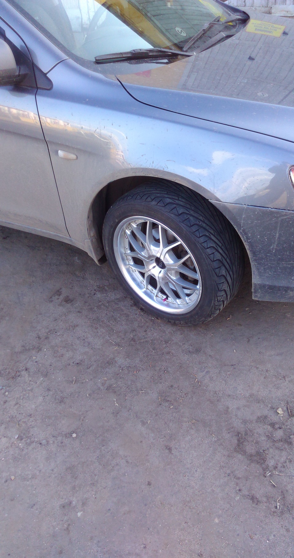 пришло лето)) — Mitsubishi Lancer X, 1,5 л, 2010 года | колёсные диски ...