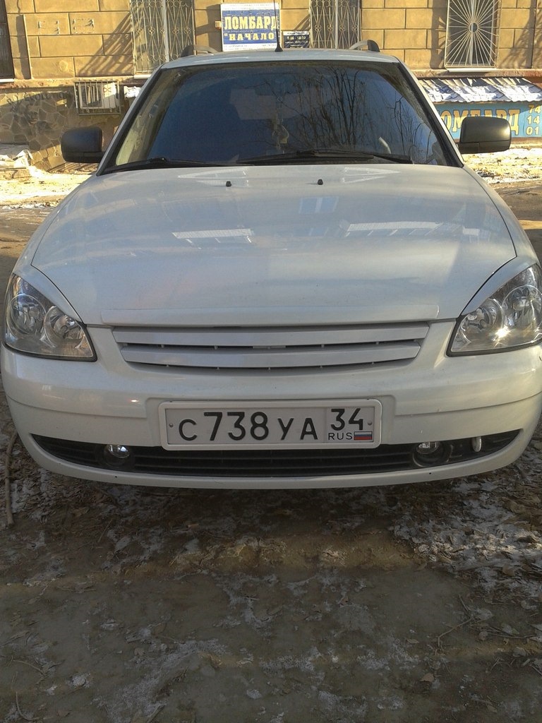 Замена решетки радиатора+ксенон в ПТФ — LADA Приора универсал, 1,6 л ...