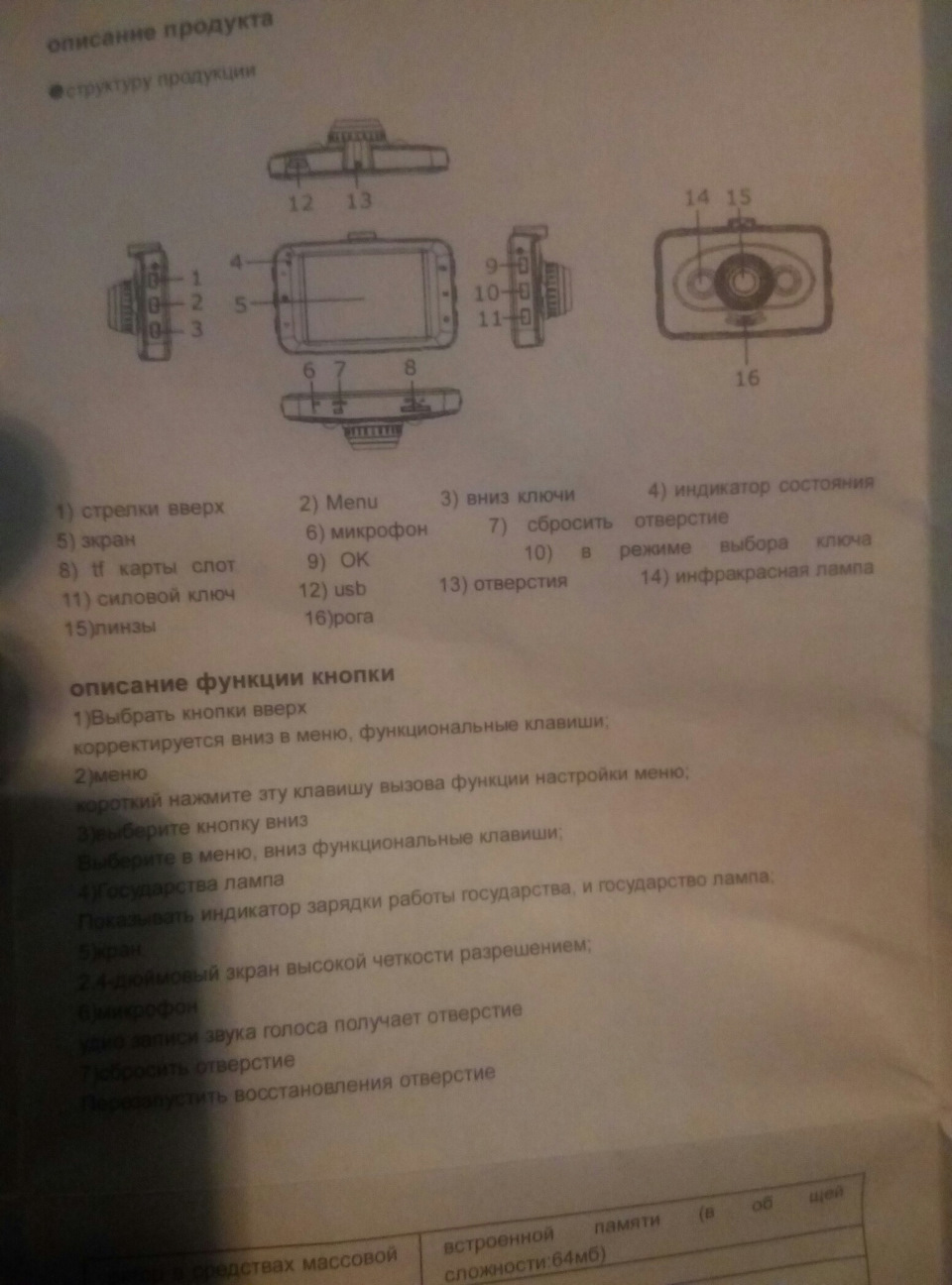 Видеорегистратор из Ашана (инструкция перевод на русский) — Lada Гранта ...