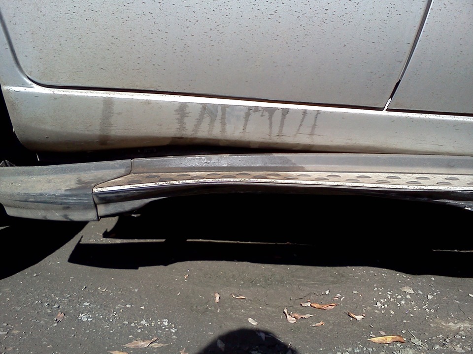 Печаль беда, помял порог — Chery Tiggo, 1,6 л, 2013 года | поломка | DRIVE2