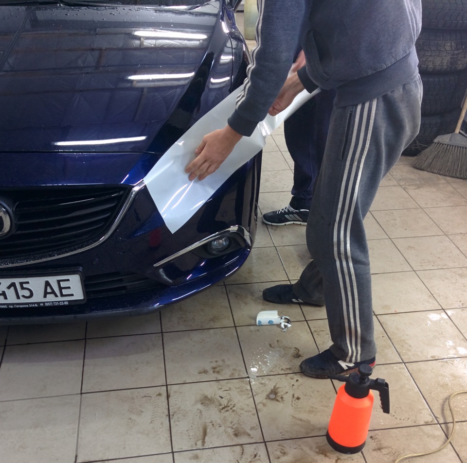 Бронировка пленкой передней оптики — Mazda 6 (3G) GJ, 2,5 л, 2013 года ...