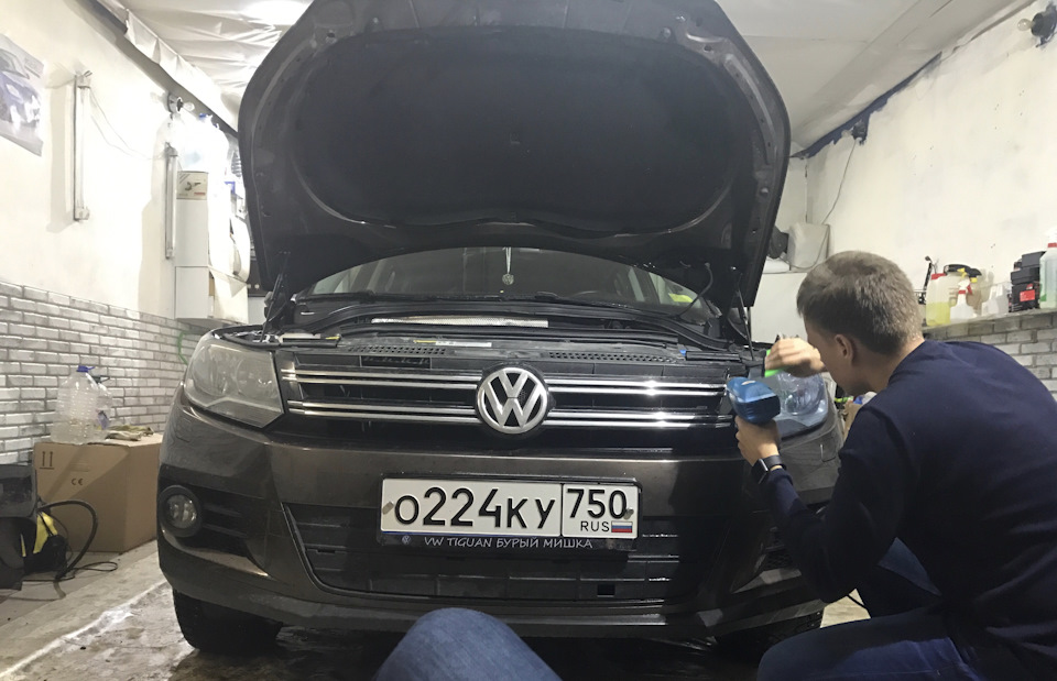 #12. Фары в плёнку и паста Displex — Volkswagen Tiguan (1G), 1,4 л ...