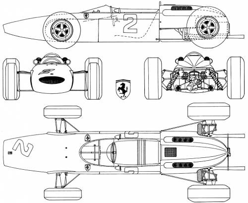 Скачать чертежи болидов f1 F1 Чемпионская техника Ferrari 158 (1964) - Сообщество "Это интересно знать..." 