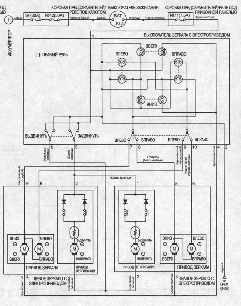 Электросхема зеркал. Электрическая схема зеркала e14404. W124 схема электрозеркала. Электросхема привода зеркал Mazda 5 2008 год 2 л. Honda HR-V 1999 схема зажигания.