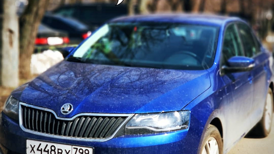 Skoda Rapid синий Reef