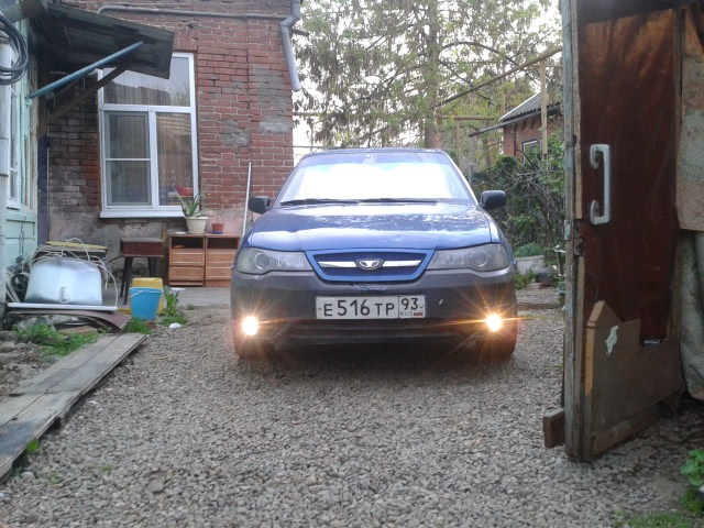 Линзы вместо противотуманок — Daewoo Nexia (N150), 1,6 л, 2010 года ...