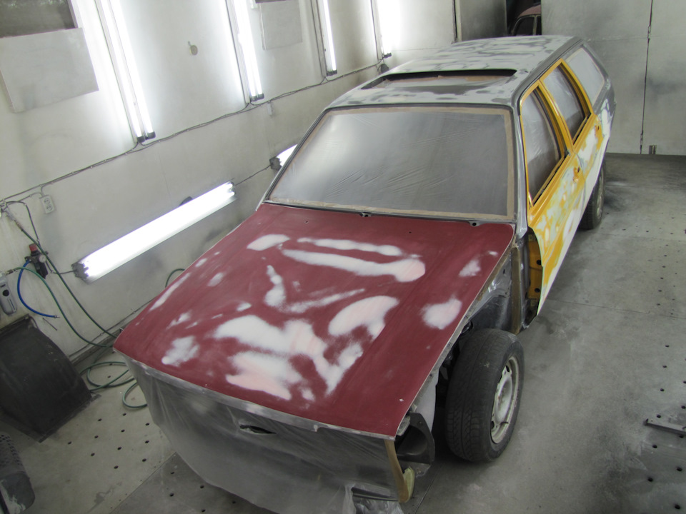 Окраска. Выравнивание кузова. — Volkswagen Passat Variant (B2), 2,3 л ...