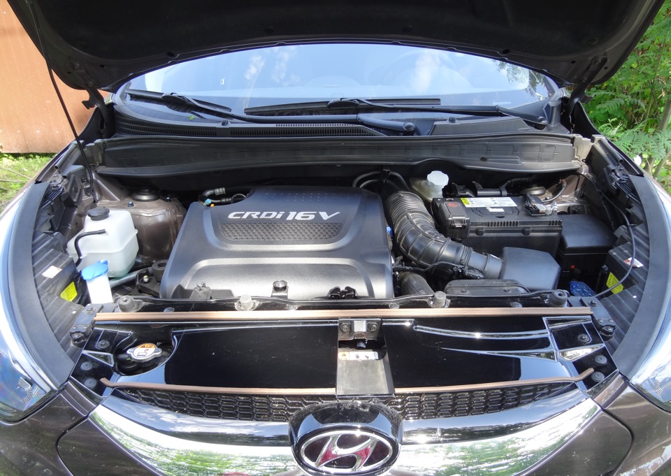 Как обычно — уплотнитель в капот — Hyundai ix35, 2 л, 2014 года ...