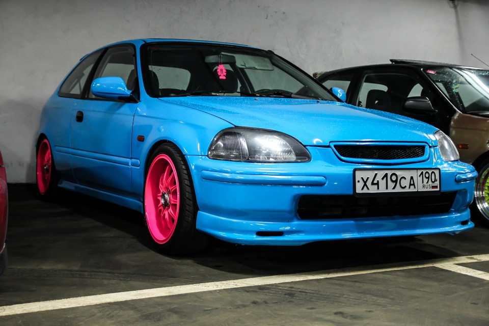 Honda Civic 6 бирюзовая