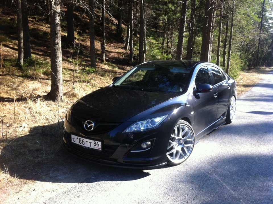 Пороги и передний сплиттер! — Mazda 6 (2G) GH, 2 л, 2010 года ...