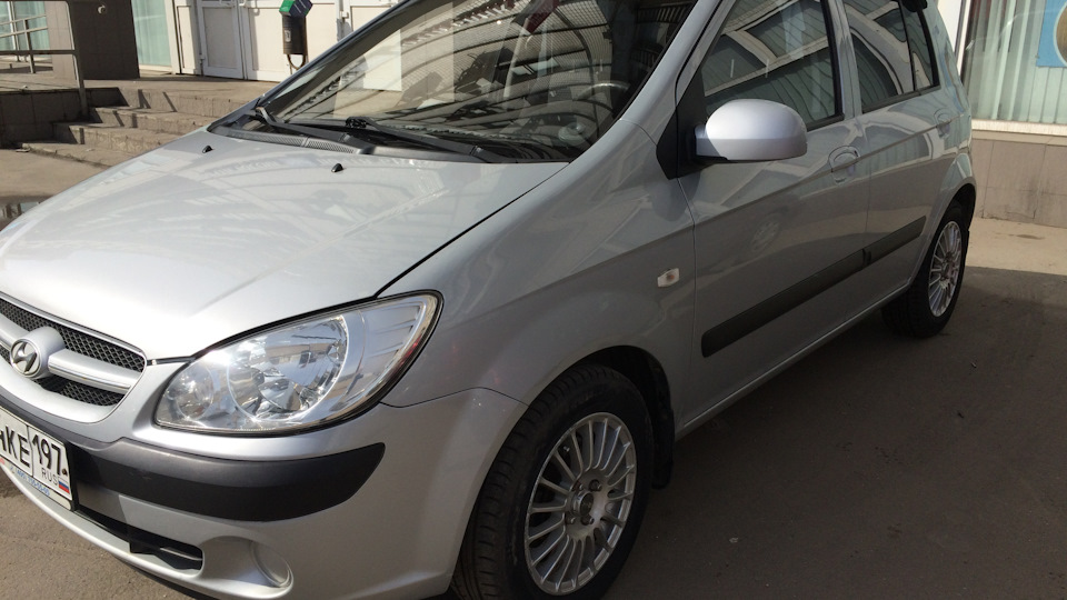 Обтяжка руля кожей. — Hyundai Getz, 1,4 л, 2008 года | тюнинг | DRIVE2