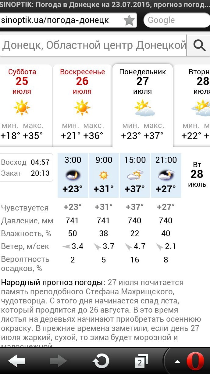 Sinoptik погода