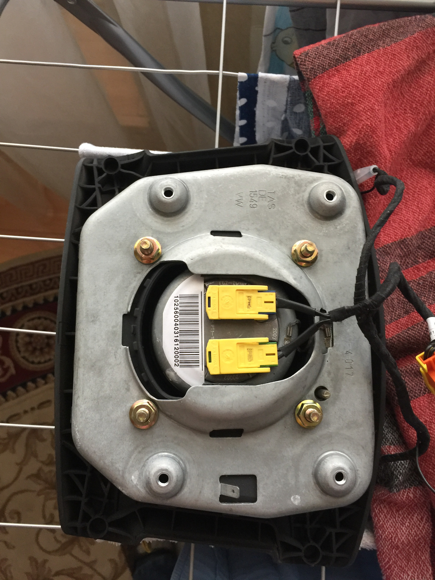 Как снять подушку безопасности туарег