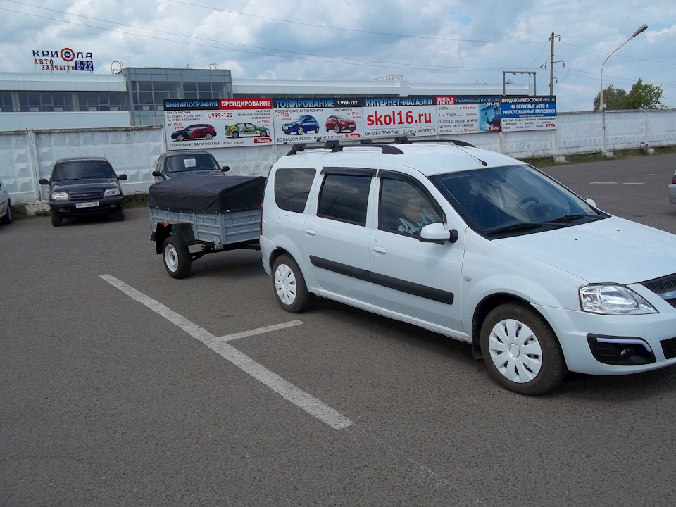 Купил прицеп (кременчугский) и установил багажник на крышу. — Lada ...