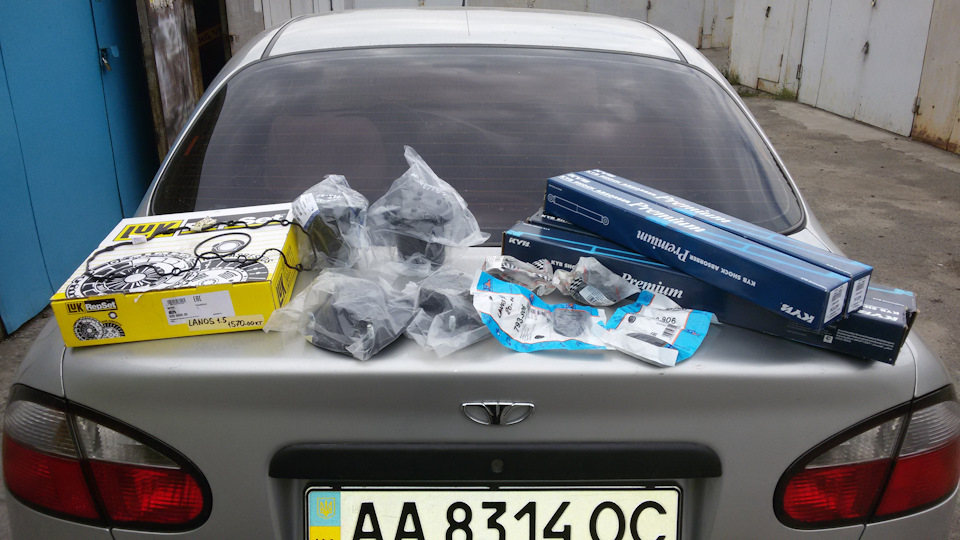 Замена амортизаторов и сцепления — Daewoo Lanos, 1,5 л., 2006 года ...