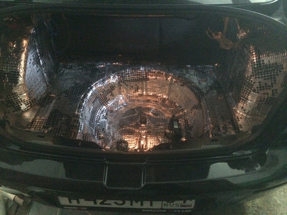 шумка багажника — Mazda 3 (1G) BK, 1,6 л, 2007 года | автозвук | DRIVE2