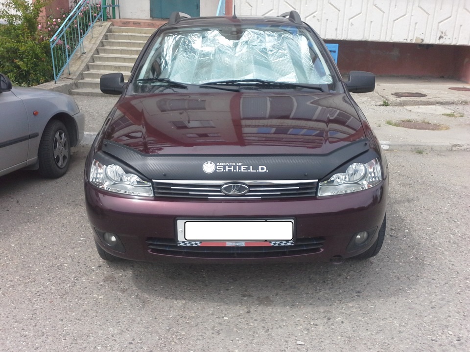 мухобойка в карбон — Lada Калина Универсал (1G), 2012 года | аксессуары ...