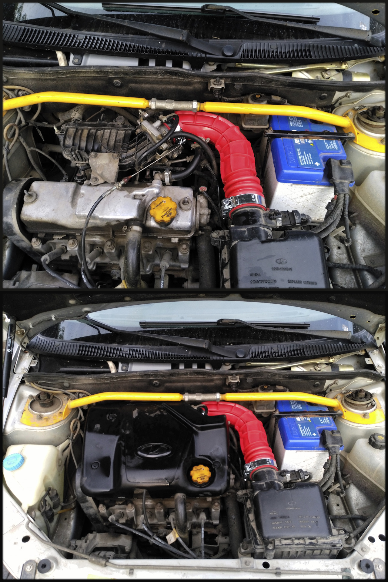 Новый патрубок воздушного фильтра — Lada Калина хэтчбек, 1,6 л, 2008 ...