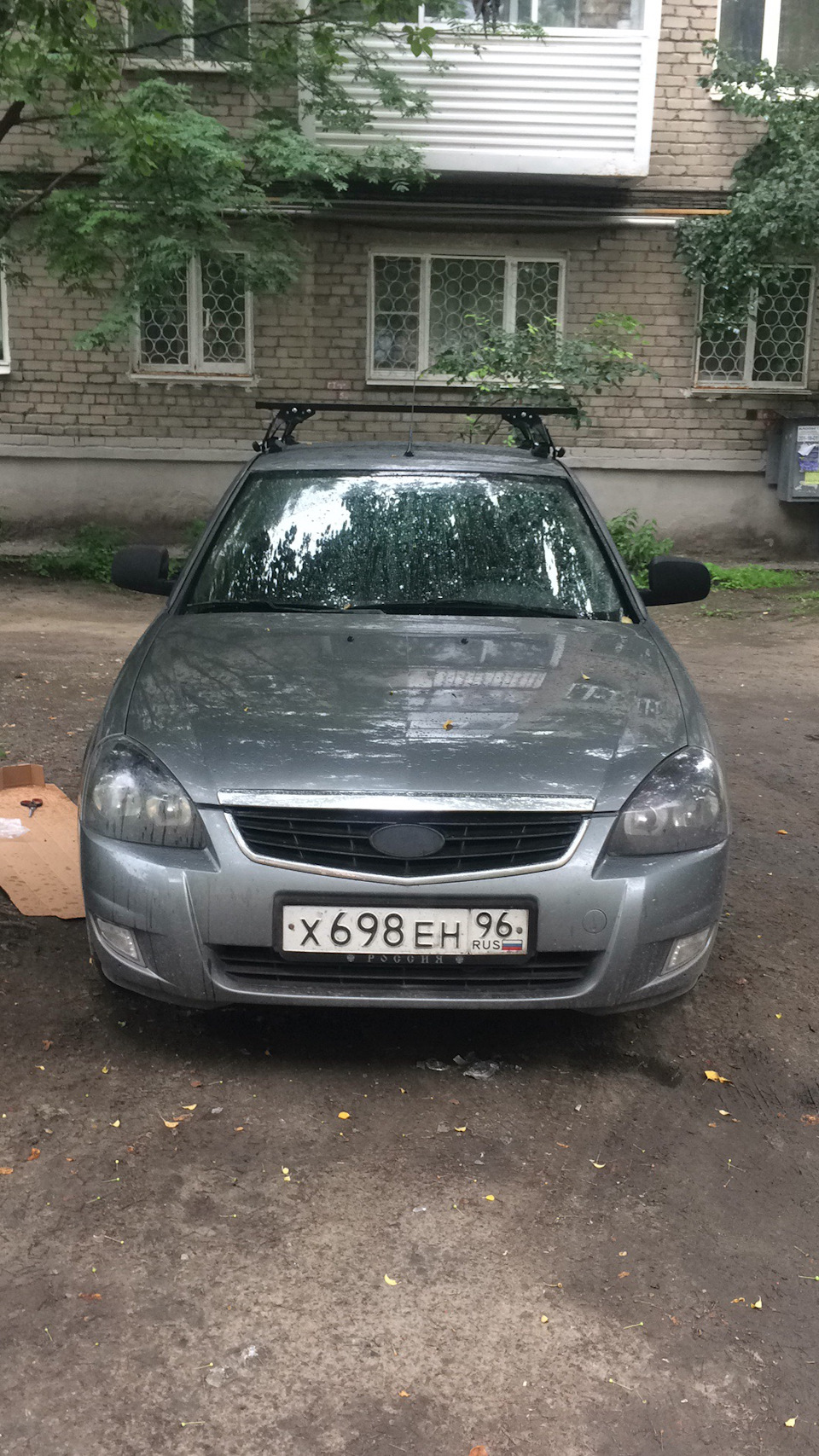 Багажник на крышу, вело крепления на багажник — Lada Приора хэтчбек, 1,6 л,  2012 года | стайлинг | DRIVE2