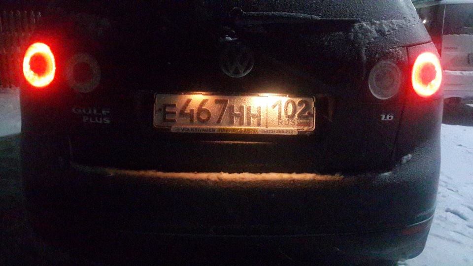 Потушил центр задних фонарей O_ w _O! — Volkswagen Golf Plus, 1,6 л ...