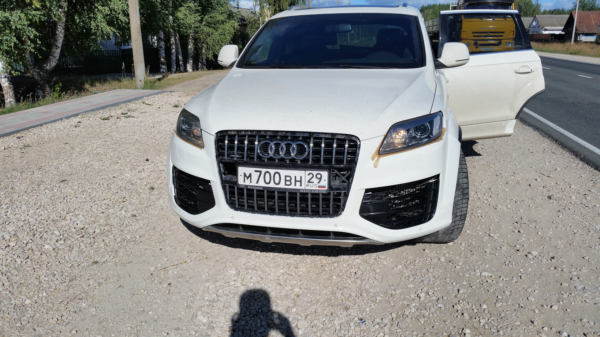 Установка бампера от Q7 v12 — Audi Q7 (1G), 3 л, 2008 года | стайлинг |  DRIVE2