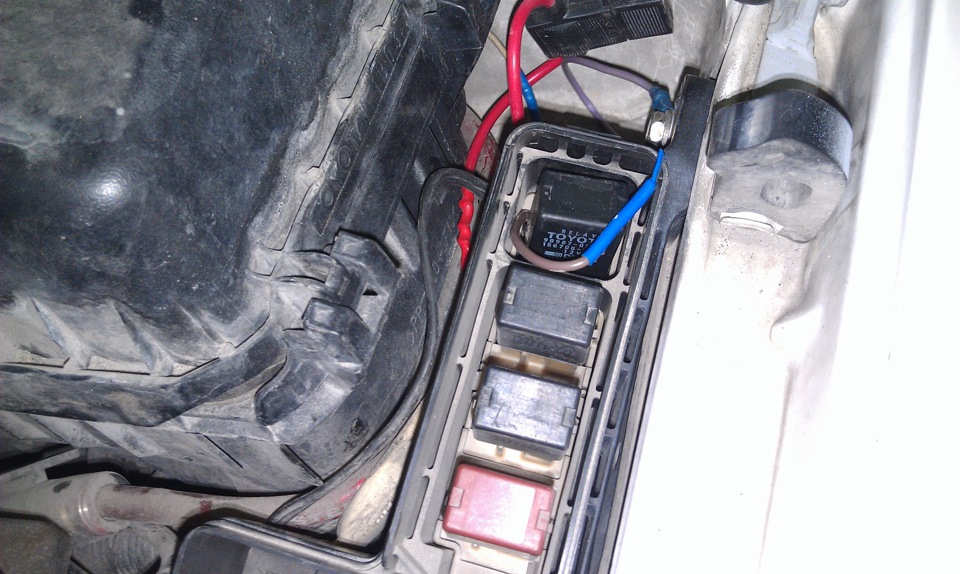 Ксенон В ПТФ И Подключение ПТФ Через Родное Реле — Toyota Caldina (190 ...