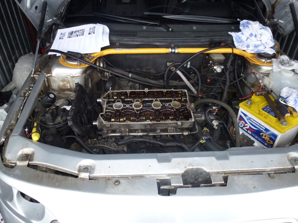 Замена 6 гидрокомпенсаторов и сток распред. валов. — Lada 21124, 1,6 л ...