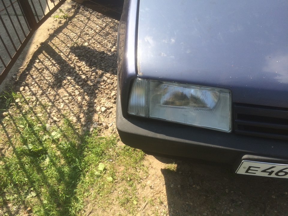 Выпрямление бампера и белые поворотники. Часть 2 — DRIVE2