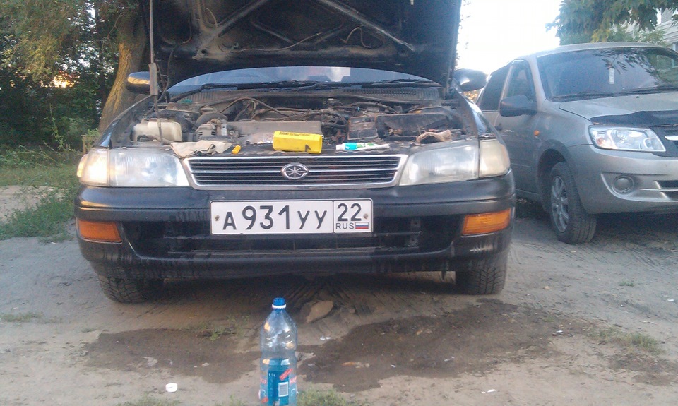 Полировка фар зубной пастой и войлоком)))) — Toyota Corona (T190), 1,8 ...