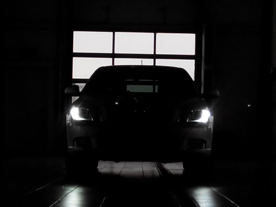 Заменил передние ДХО, которые у меня в поворотниках на светодиодные cree — Skoda Octavia A5 Mk2