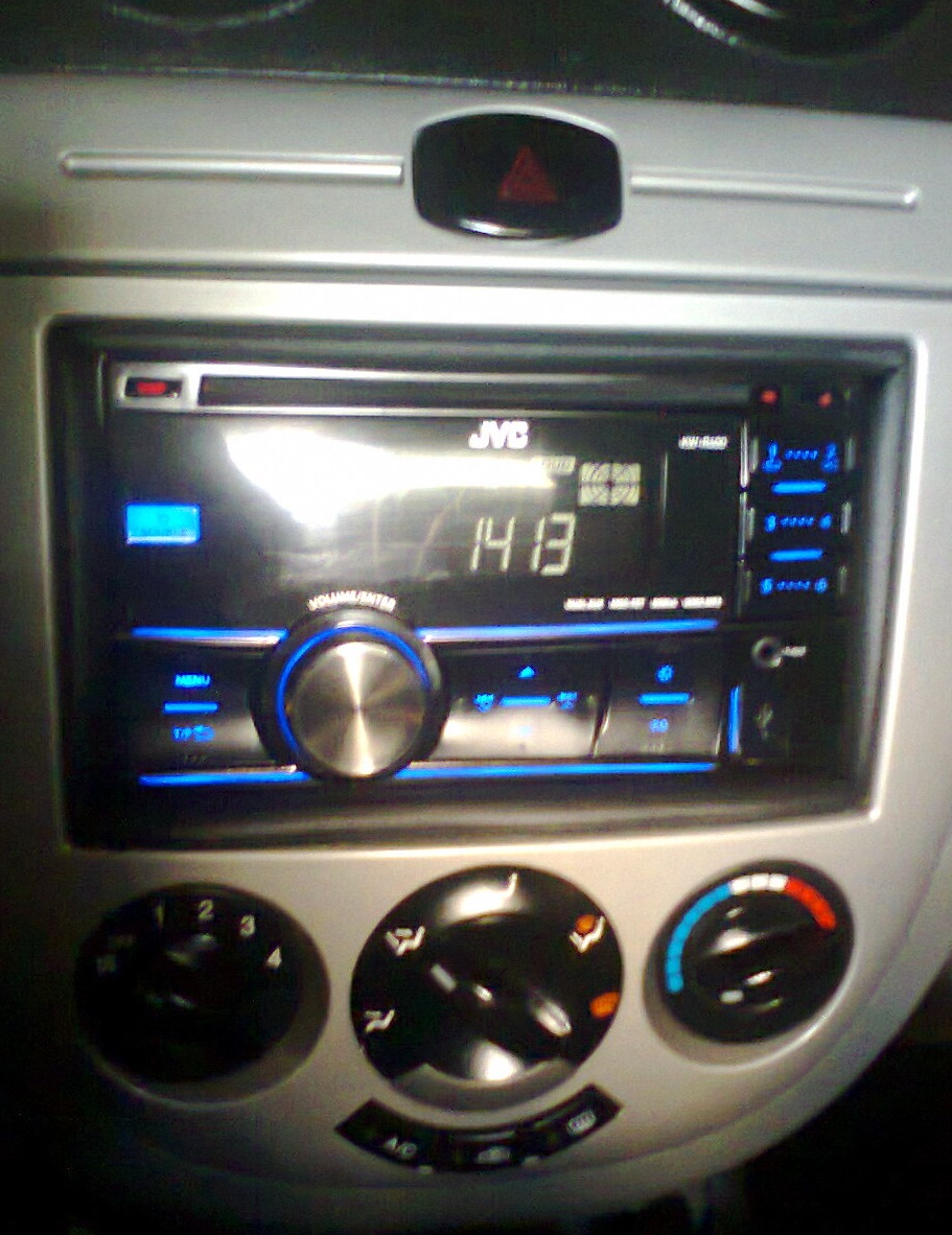 магнитола JVC R400ee — Chevrolet Lacetti 5D, 1,6 л, 2007 года ...