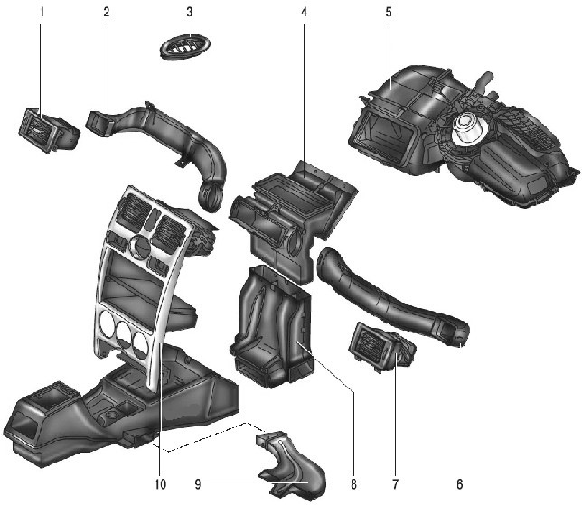 Купить Заслонка отопителя большая на Приору с кондиционером Panasonic | ExCase3D