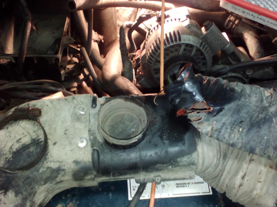 Гофра воздухозаборника и расход топлива — Ford Explorer (1G), 4 л, 1992 ...