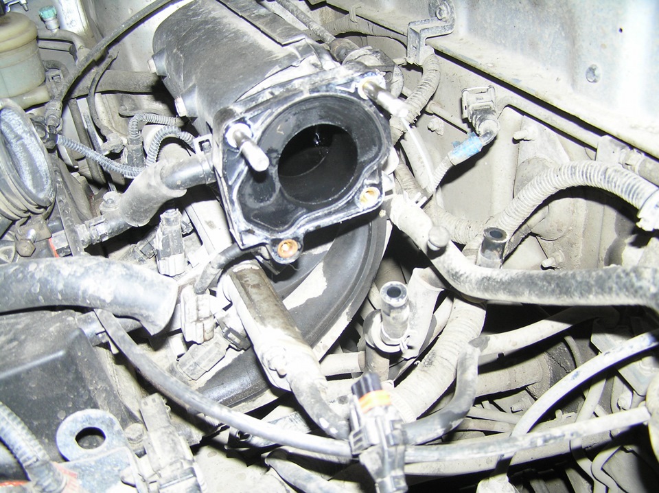 Промывка дроссельного узла с датчиком хх. — Hyundai Accent (2G), 1,5 л ...