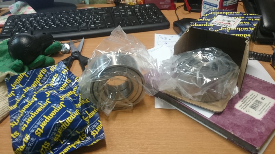 Подшипники передних ступиц — Mitsubishi Airtrek, 2,4 л, 2002 года ...