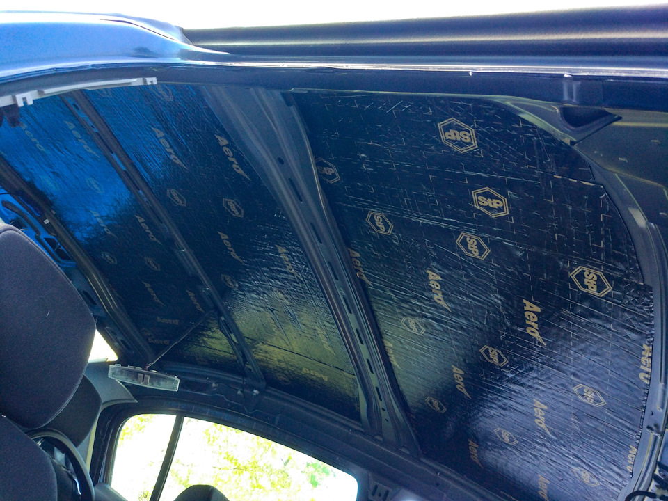 Правильная вибро-шумоизоляция крыши — Opel Astra H, 1,8 л, 2008 года ...