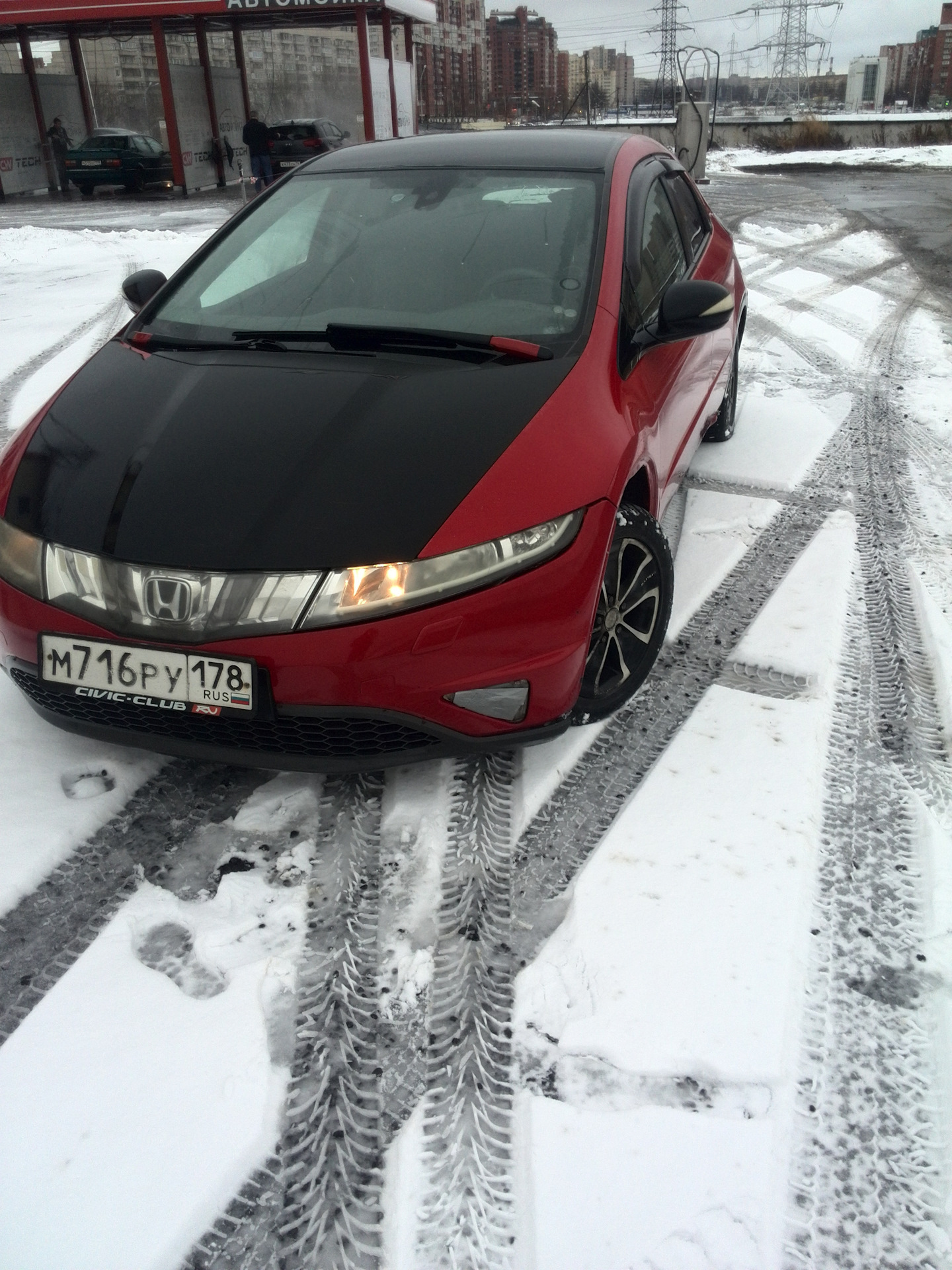 Легкий дербан фары — Honda Civic 5D (8G), 1,8 л, 2008 года | своими ...