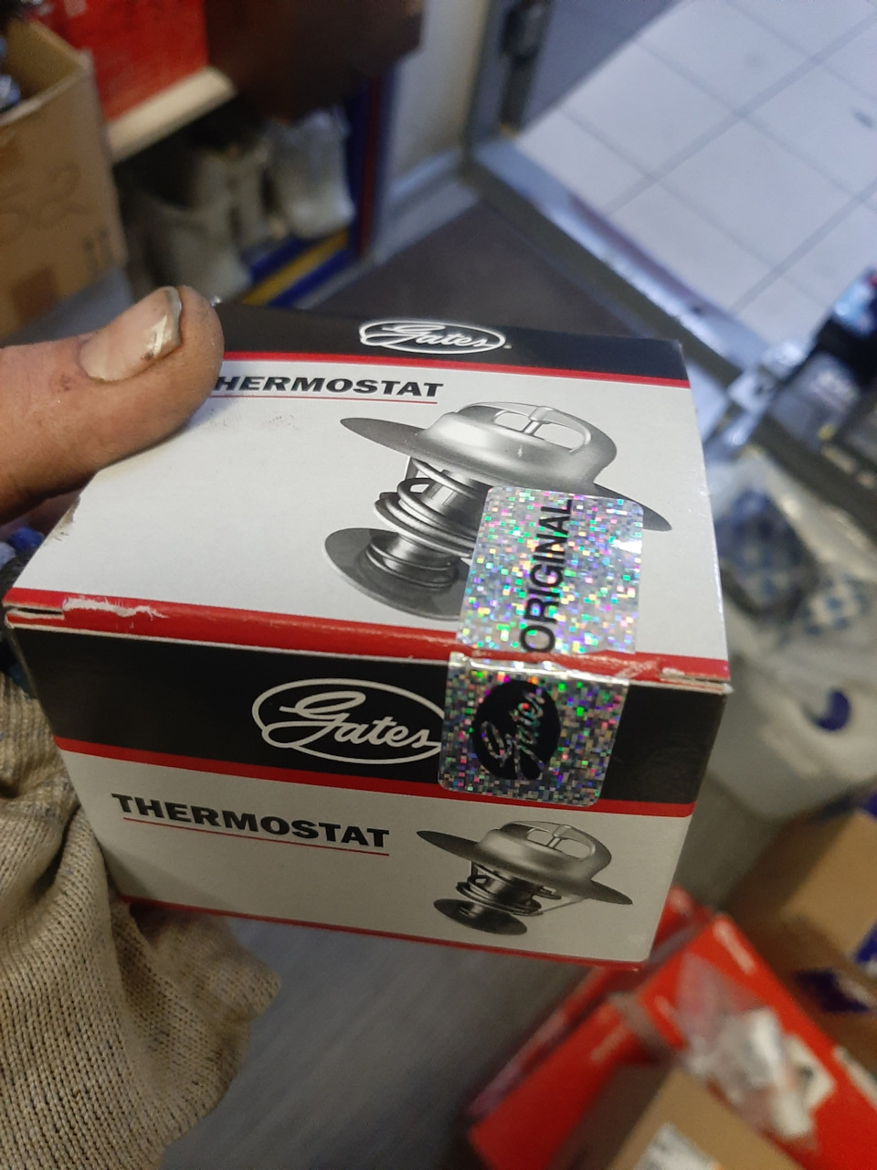 Замена термостата на "Gates", а так же промывка печного радиатора ...